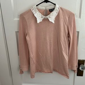 Karl Lagerfeld lace collar top